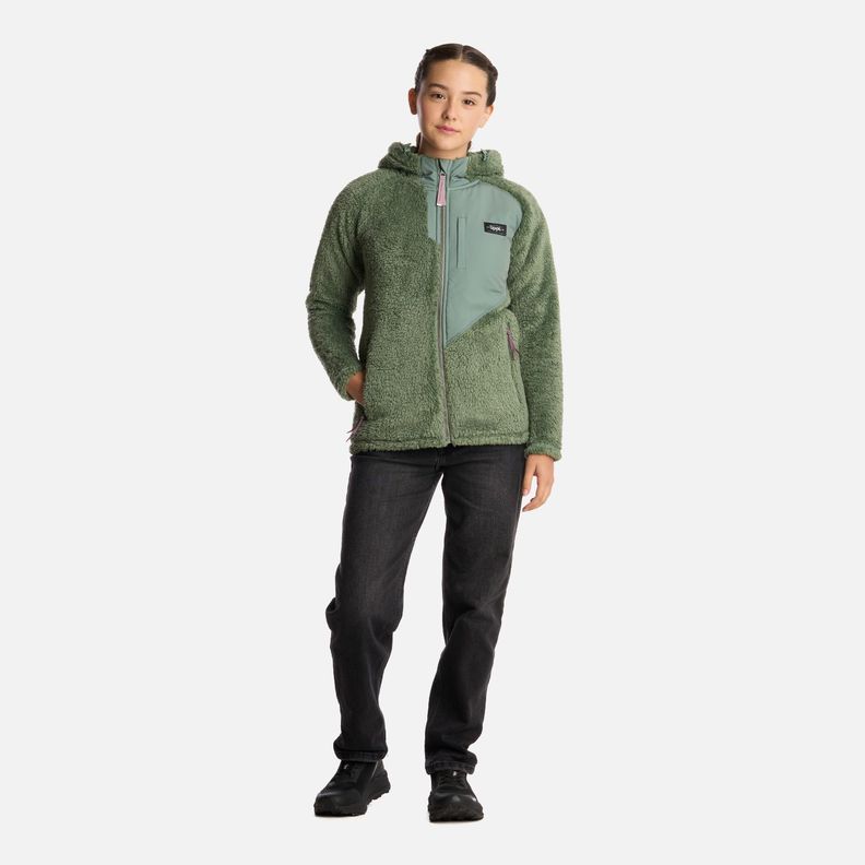 Polar Teen Girl Bear Shaggy-Pro Hoody Jade Oscuro Lippi I25-5