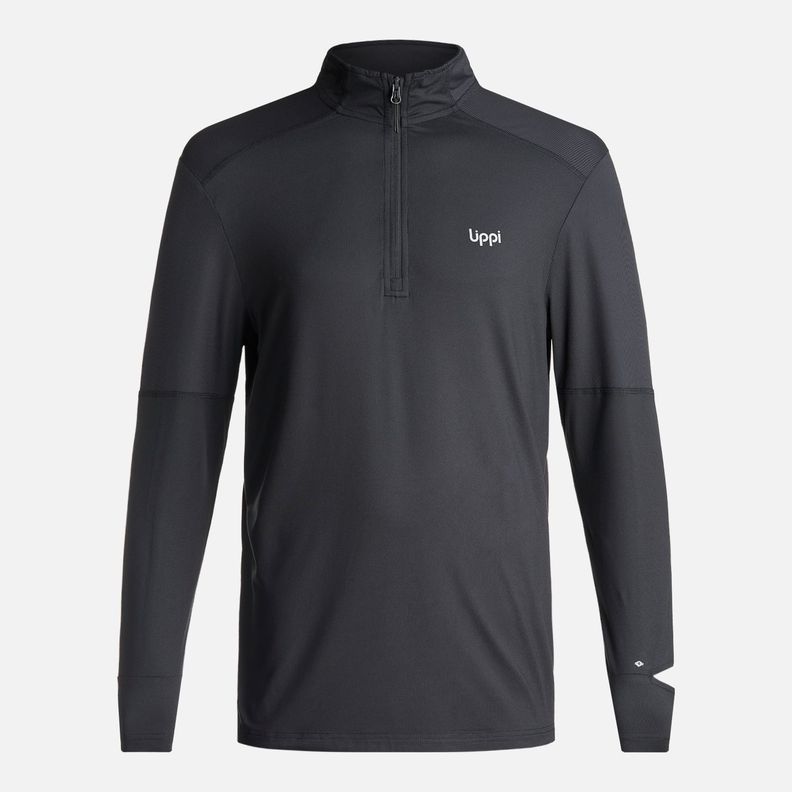 Poleron Hombre Puerto Trucco 14 Zip Negro Lippi I24-0