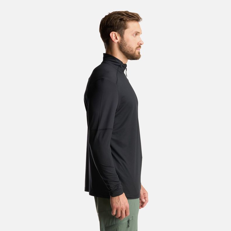 Poleron Hombre Puerto Trucco 14 Zip Negro Lippi I24-3