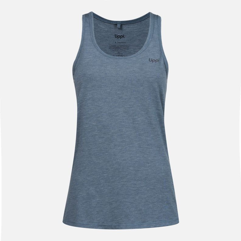 Polera Mujer Summit UV-Stop Tank Azul Grisaceo Lippi-0