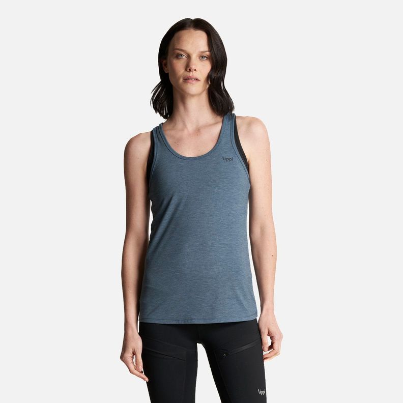 Polera Mujer Summit UV-Stop Tank Azul Grisaceo Lippi-1