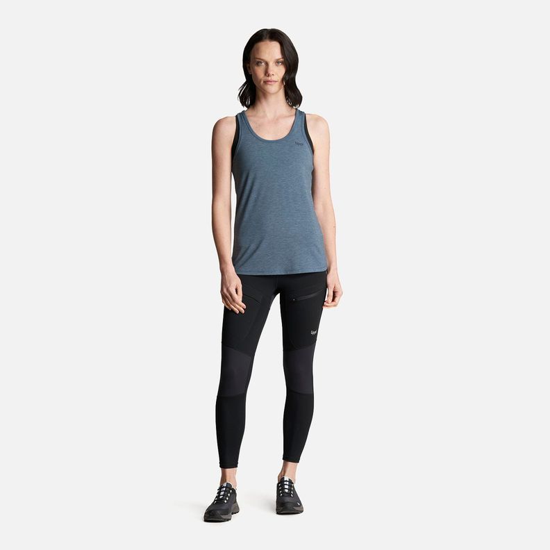 Polera Mujer Summit UV-Stop Tank Azul Grisaceo Lippi-5