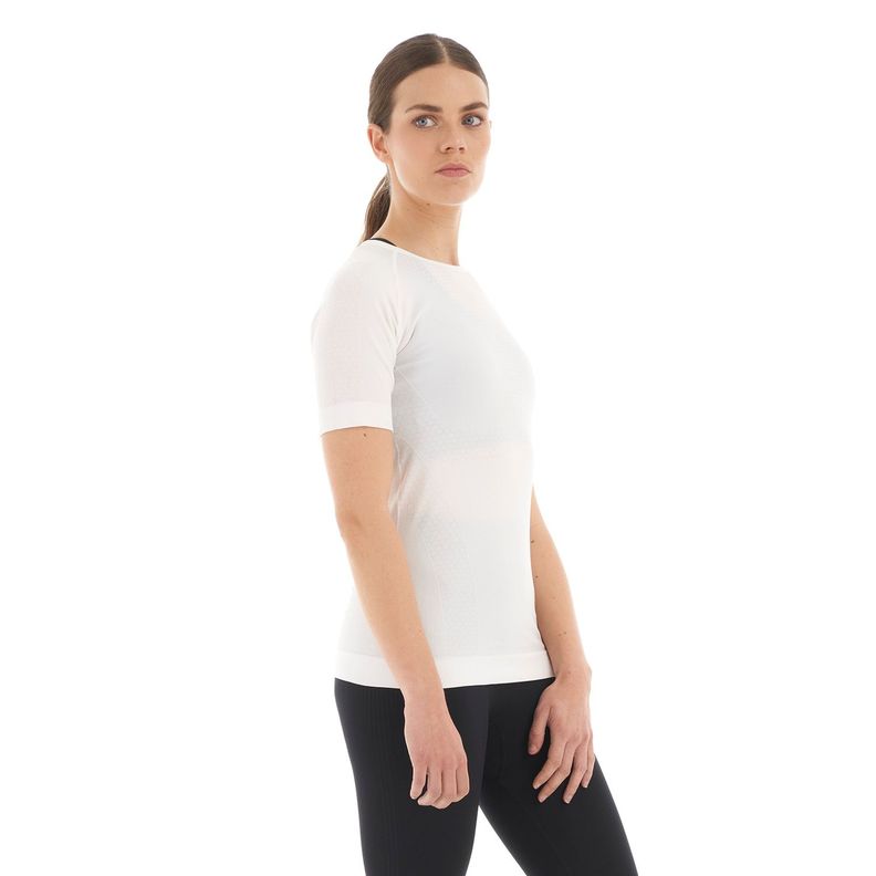 Primera Capa Mujer Skintec 1000 Seamless Short Sleeve Blanco Lippi-2