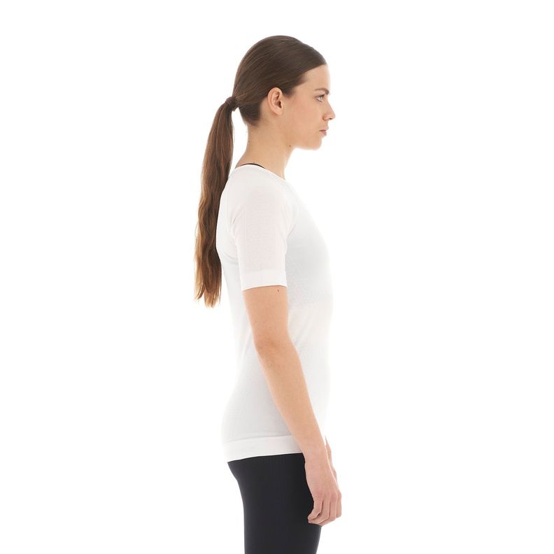 Primera Capa Mujer Skintec 1000 Seamless Short Sleeve Blanco Lippi-3