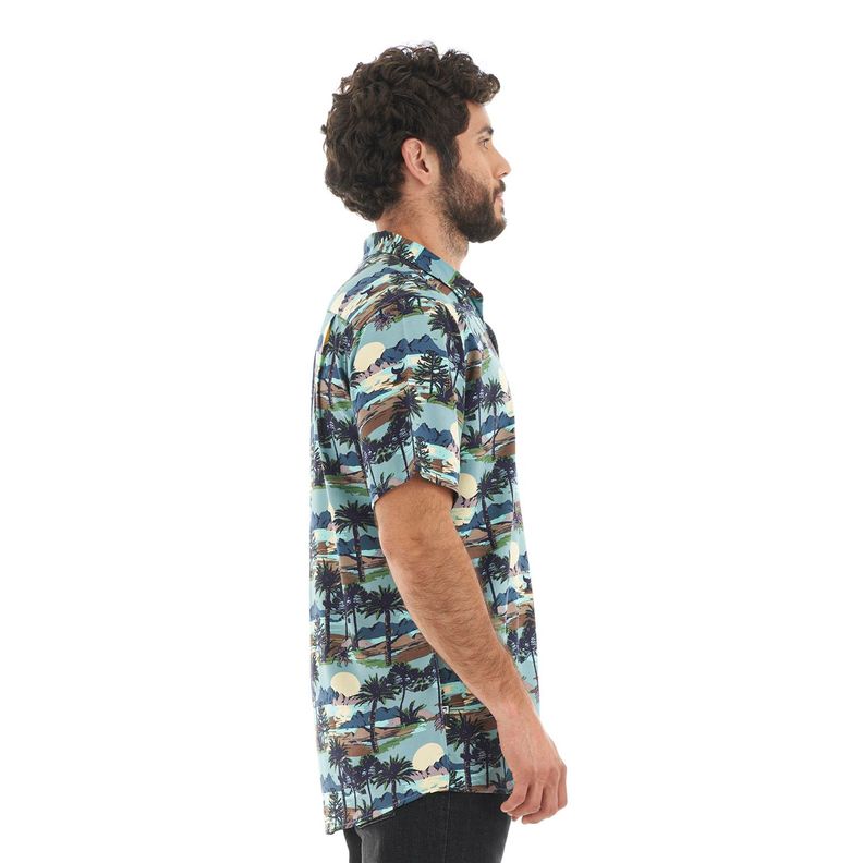 Camisa Hombre Aflora Celeste Haka Honu-3