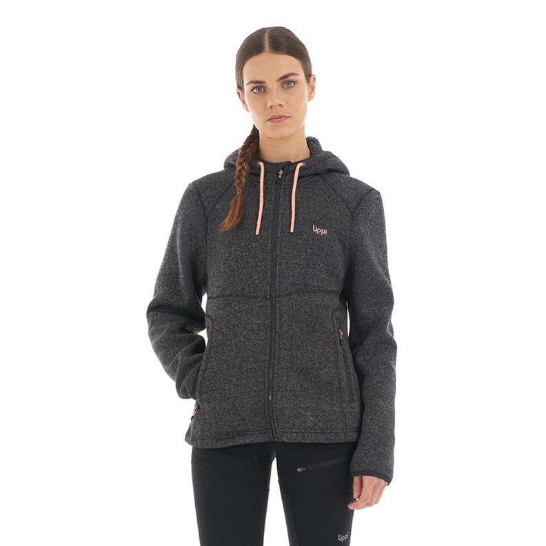 Polar Mujer Sense Blend-Pro Hoody Jacket Melange Negro Lippi-1