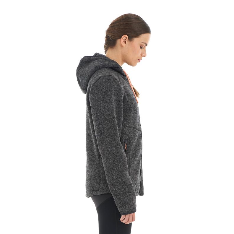 Polar Mujer Sense Blend-Pro Hoody Jacket Melange Negro Lippi-3