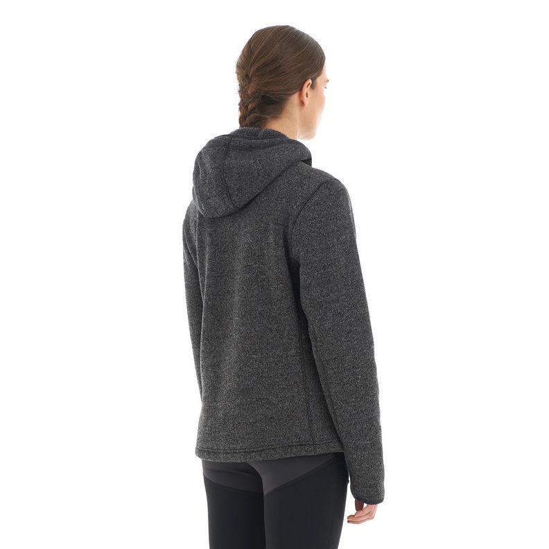 Polar Mujer Sense Blend-Pro Hoody Jacket Melange Negro Lippi-4