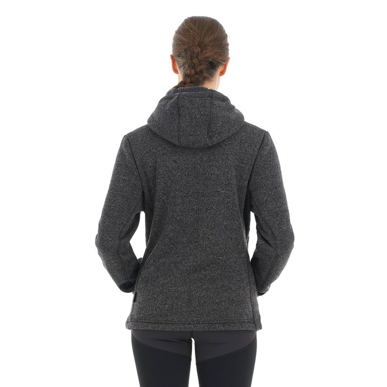 Polar Mujer Sense Blend-Pro Hoody Jacket Melange Negro Lippi-5