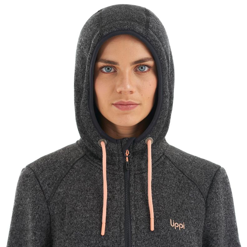 Polar Mujer Sense Blend-Pro Hoody Jacket Melange Negro Lippi-6