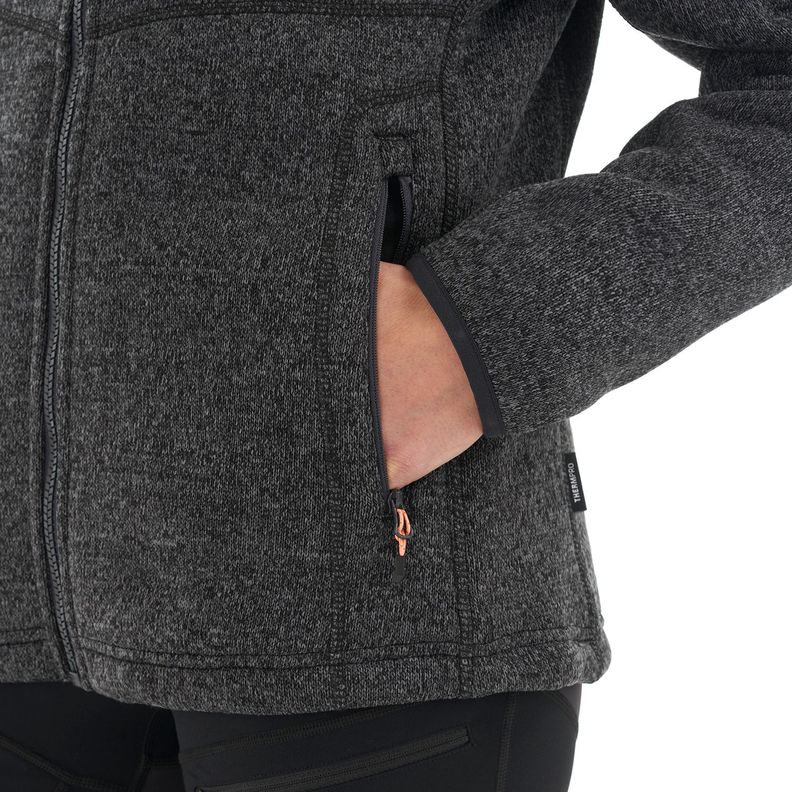 Polar Mujer Sense Blend-Pro Hoody Jacket Melange Negro Lippi-7