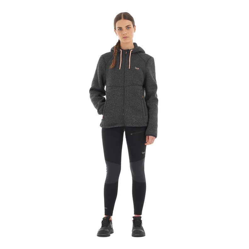 Polar Mujer Sense Blend-Pro Hoody Jacket Melange Negro Lippi-8