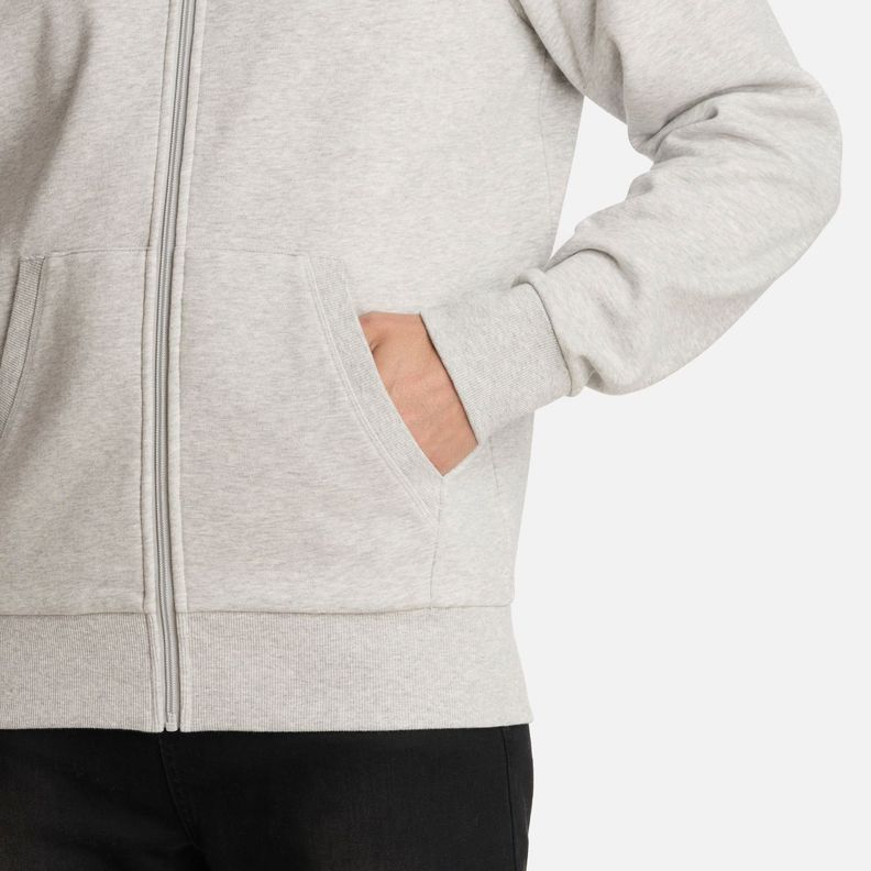 Polerón Hombre Ulmo Full Zip Sweatshirt Gris Claro Lippi I25-4