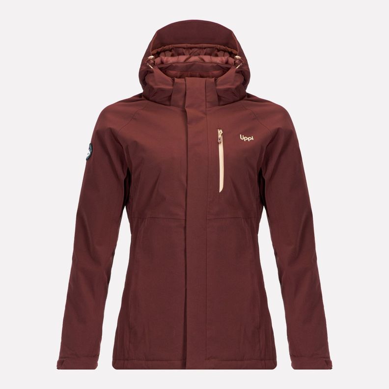 Chaqueta Mujer Andes B-Dry Hoody Jacket Burdeo Lippi-0