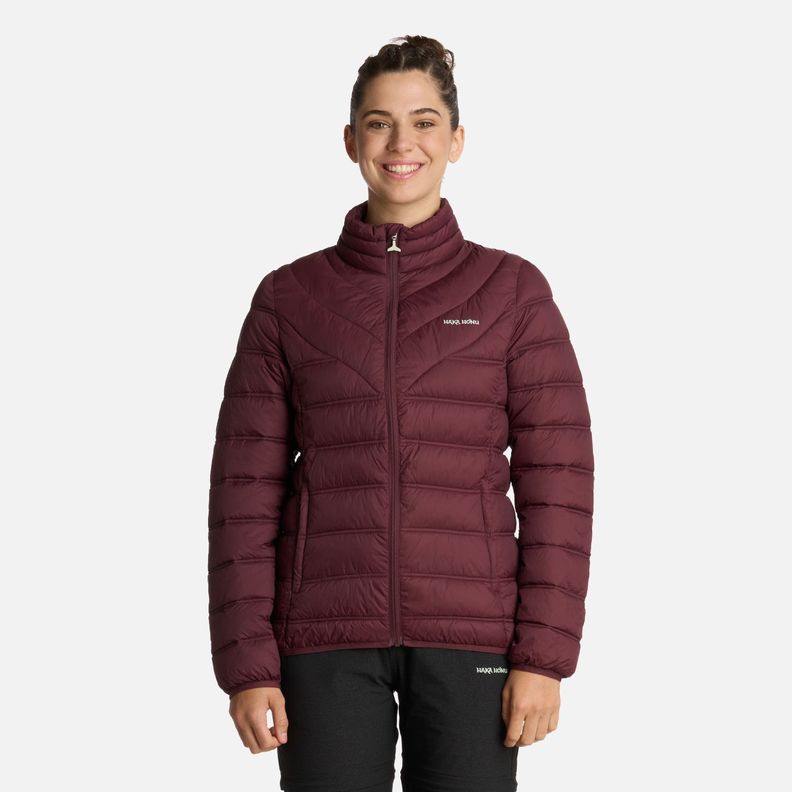 Chaqueta Mujer Ultraliviana Burdeo Haka Honu I25-0