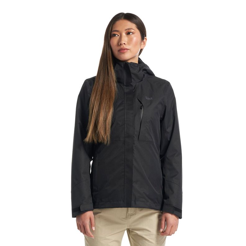 Chaqueta Mujer Tres Cruces Fusion-3 Hoody Jacket Negro / Negro Lippi V22-1