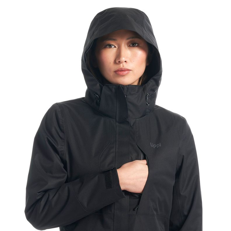 Chaqueta Mujer Tres Cruces Fusion-3 Hoody Jacket Negro / Negro Lippi V22-6