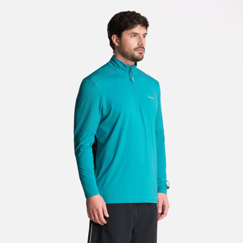 Polerón Hombre Puerto Trucco 14 Zip Turquesa Lippi-1