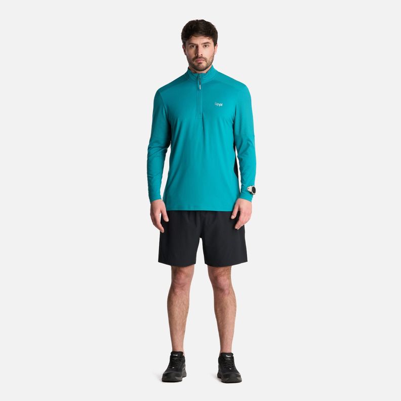 Polerón Hombre Puerto Trucco 14 Zip Turquesa Lippi-4