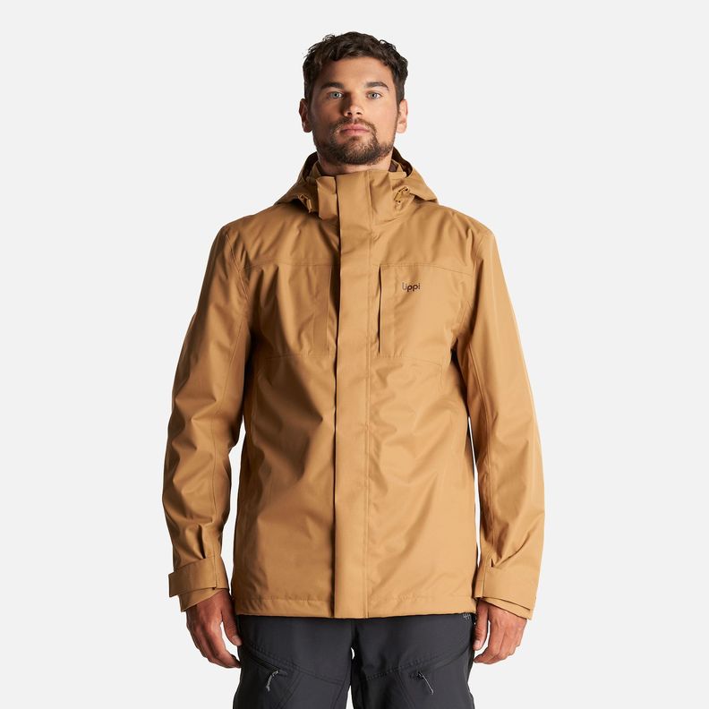 Chaqueta Hombre Tres Cruces Fusion-3 Hoody Jacket Mostaza Oscuro Lippi-1