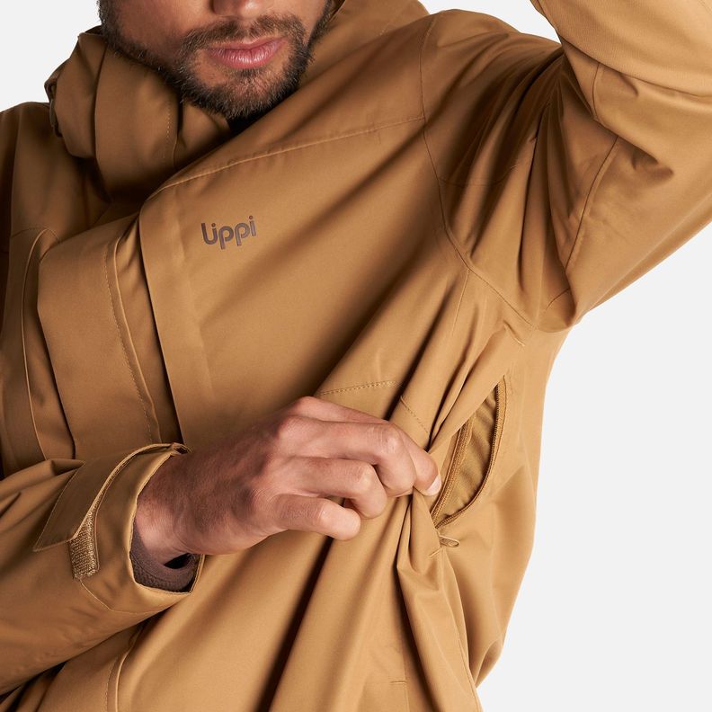 Chaqueta Hombre Tres Cruces Fusion-3 Hoody Jacket Mostaza Oscuro Lippi-7