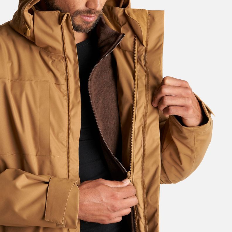 Chaqueta Hombre Tres Cruces Fusion-3 Hoody Jacket Mostaza Oscuro Lippi-9