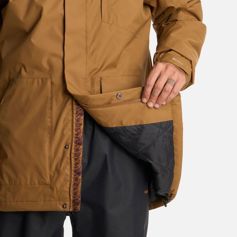 Chaqueta Hombre Terranova Mostaza Haka Honu I25-6