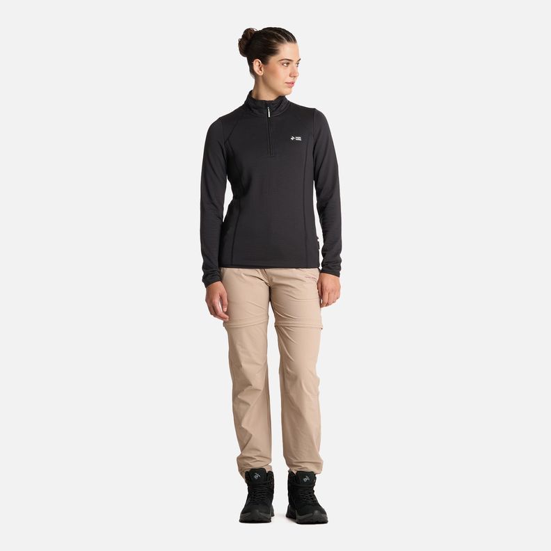 Polerón Mujer Taina Negro Haka Honu I25-4