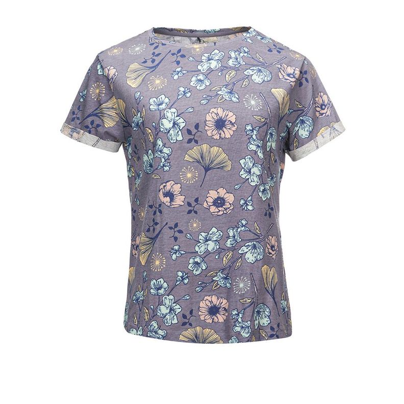 Polera Mujer Flora Morado Haka Honu-0