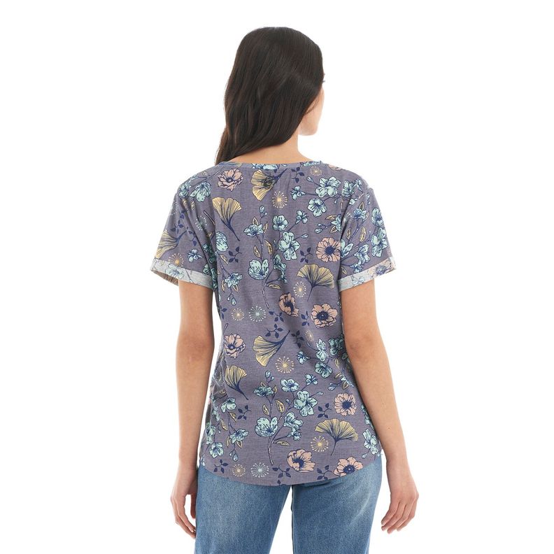 Polera Mujer Flora Morado Haka Honu-5