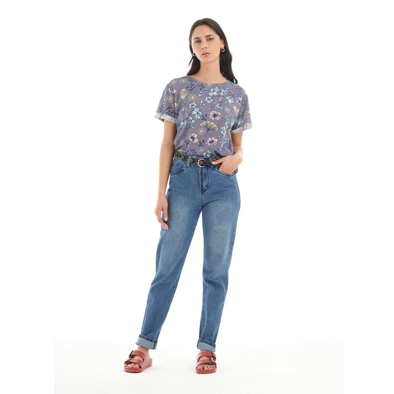 Polera Mujer Flora Morado Haka Honu-7