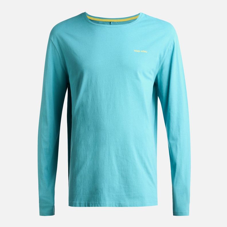 Polera Hombre Polo Larga Turquesa Haka Honu-0