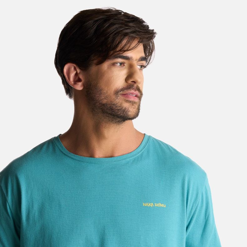 Polera Hombre Polo Larga Turquesa Haka Honu-4