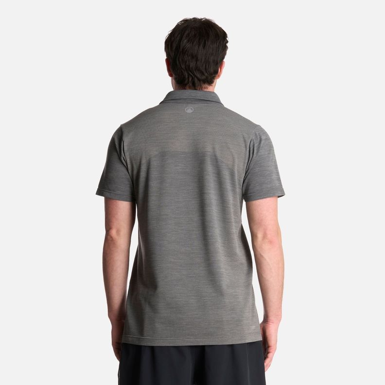 Polera Hombre B-Classic Seamless Polo Grafito Melange Lippi-2