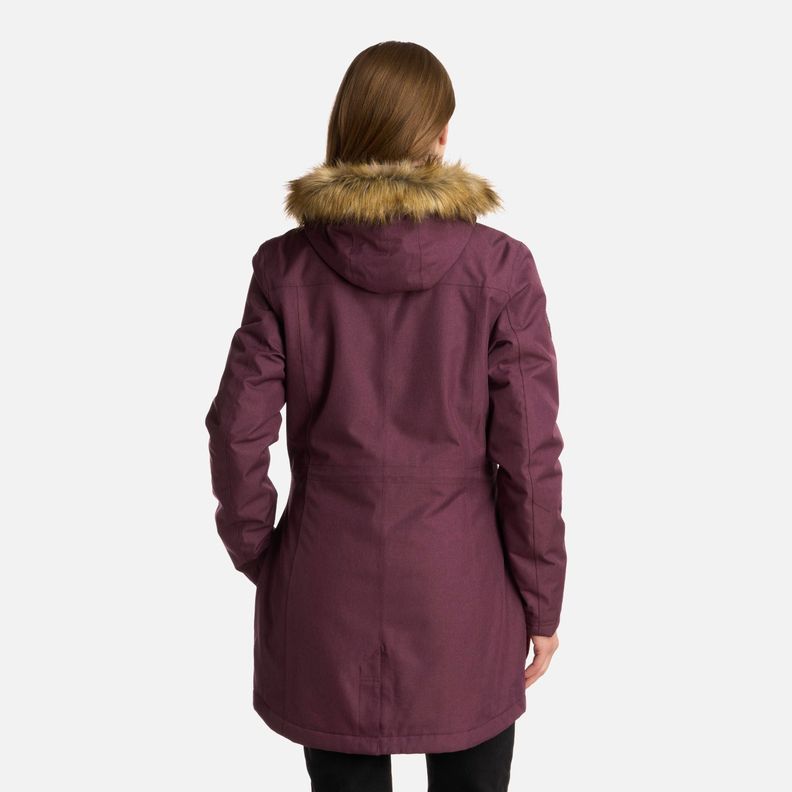 Chaqueta Mujer Roble B-Dry Hoody Melange Vino Lippi I25-2