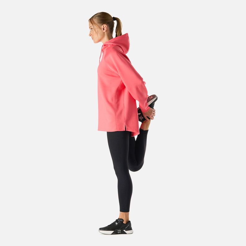 Polerón Mujer Tempo Sweatshirt Hoody Coral Vulcano-2