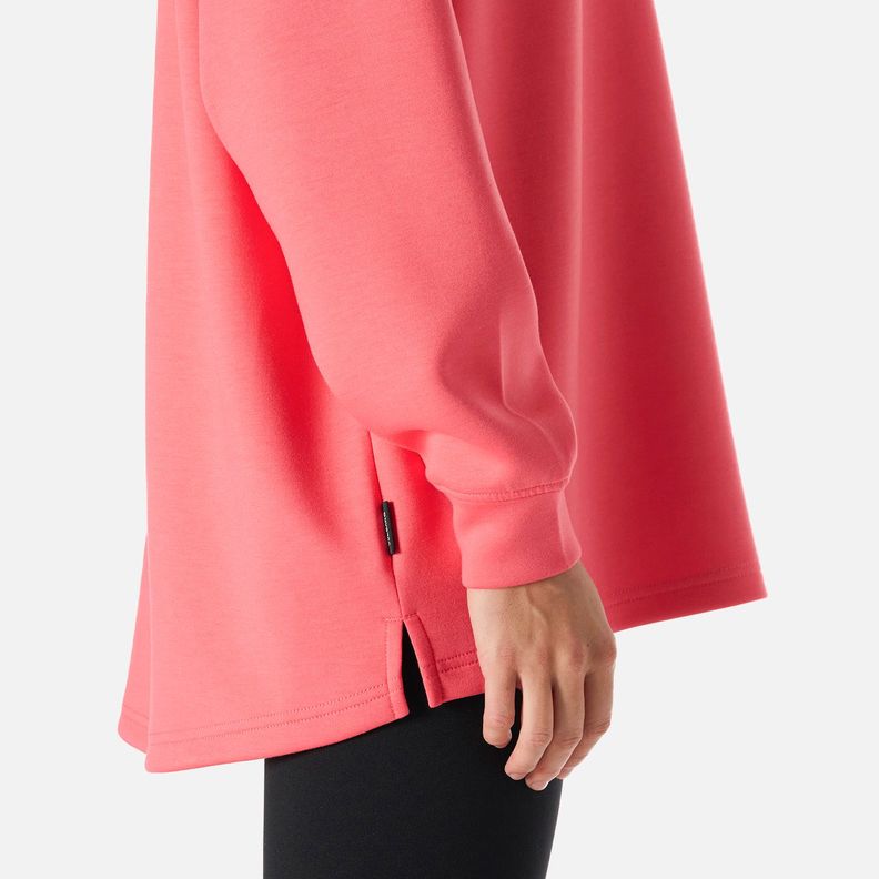 Polerón Mujer Tempo Sweatshirt Hoody Coral Vulcano-5