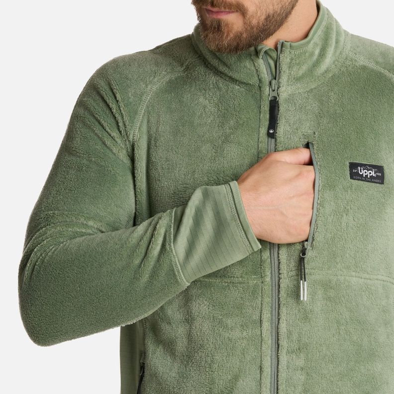 Polar Hombre Numan Shaggy-Pro Jacket Jade Oscuro Lippi I25-3