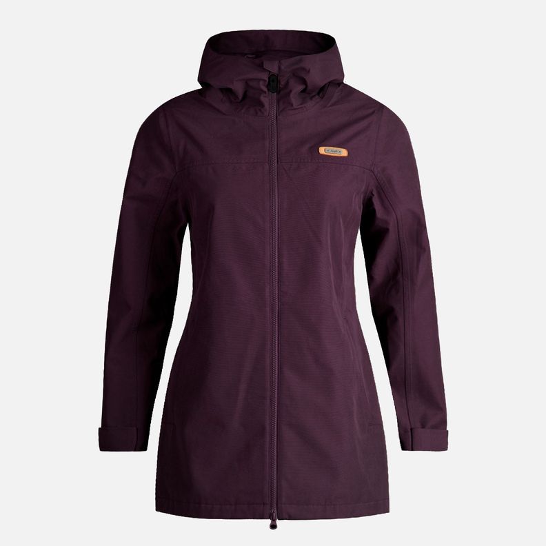 Chaqueta Mujer Citizen Warm B-Dry Hoody Jacket Burdeo Lippi-0