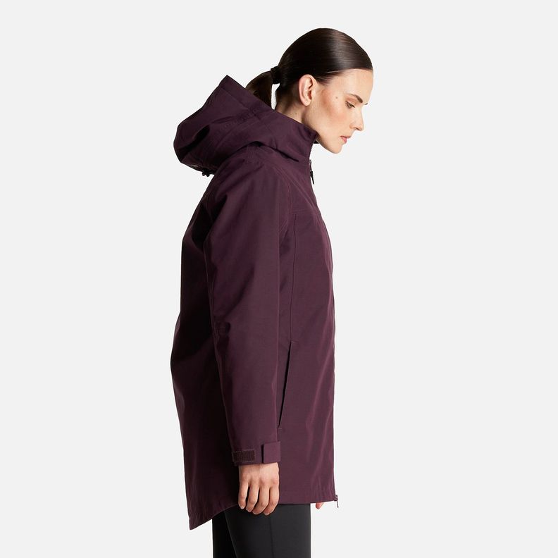 Chaqueta Mujer Citizen Warm B-Dry Hoody Jacket Burdeo Lippi-3