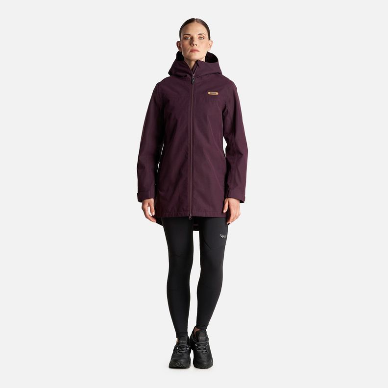Chaqueta Mujer Citizen Warm B-Dry Hoody Jacket Burdeo Lippi-9