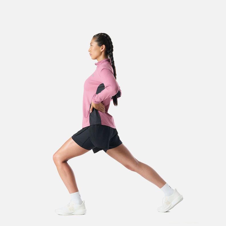 Polerón Mujer Tempo 1/4 Zip Midlayer Rosado Vulcano-7