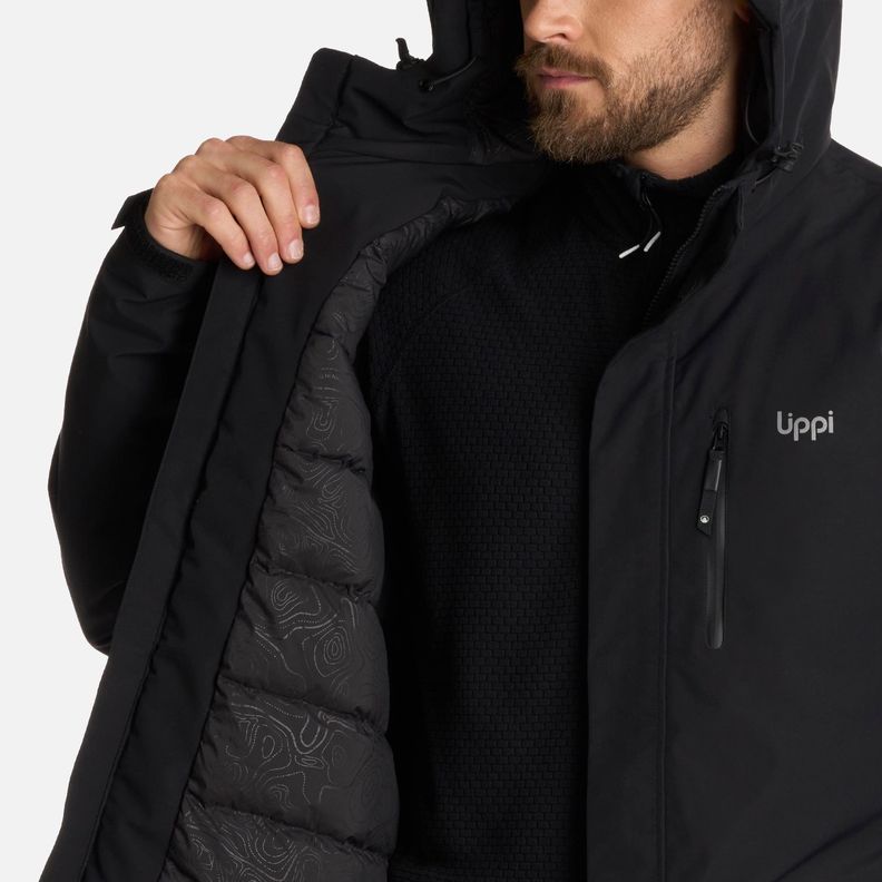 Chaqueta Hombre Mountains Live Down Long Negro Lippi I25-9