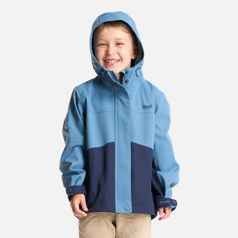Chaqueta Niño Massif B-Dry Hoody Jacket Azul Piedra Lippi-1