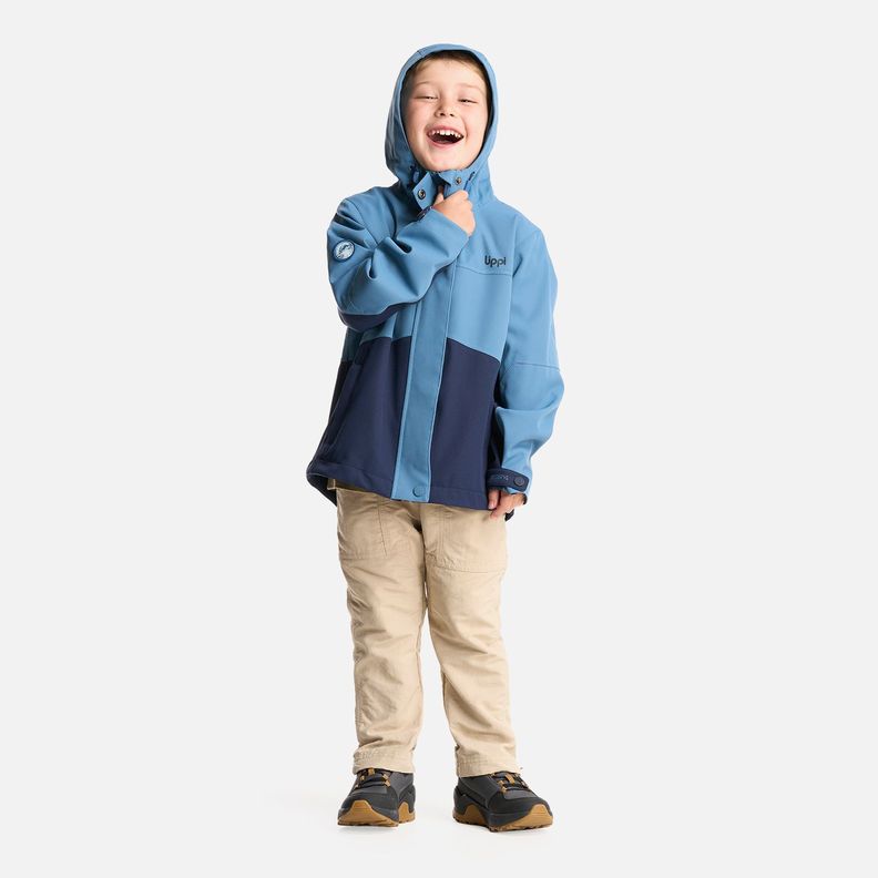 Chaqueta Niño Massif B-Dry Hoody Jacket Azul Piedra Lippi-5