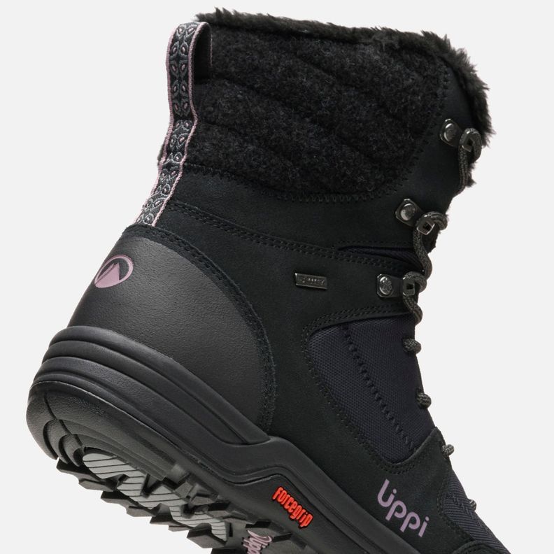 Bota Mujer Polar Light Negro / Morado Lippi I25-7