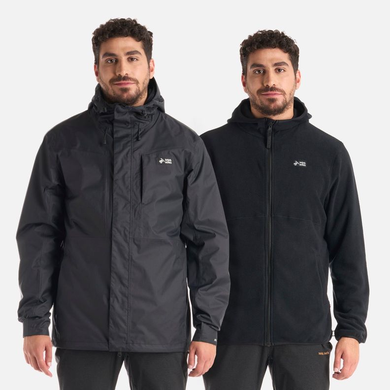 Chaqueta Hombre Corteza Negro Haka Honu I25-0