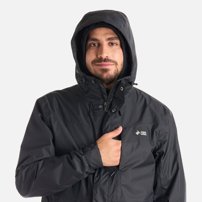 Chaqueta Hombre Corteza Negro Haka Honu I25-4