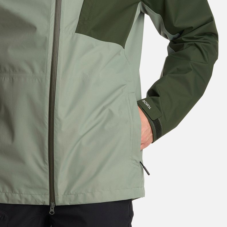 Chaqueta Hombre Shield B-Dry Hoody Verde Militar Lippi I25-5