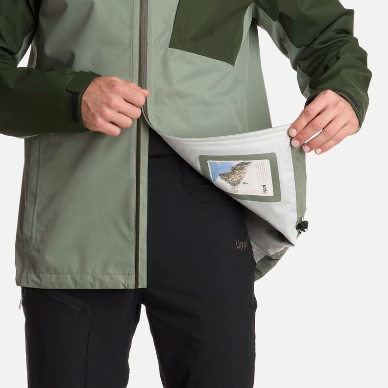 Chaqueta Hombre Shield B-Dry Hoody Verde Militar Lippi I25-7